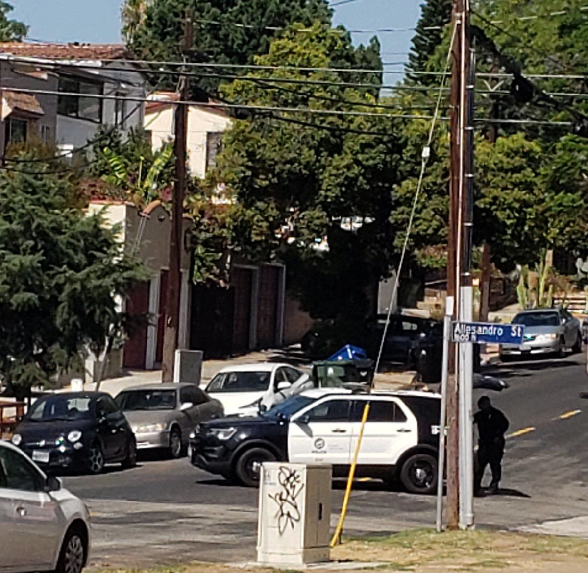LAPD unit at Allesandro and Berkeley in Echo Park